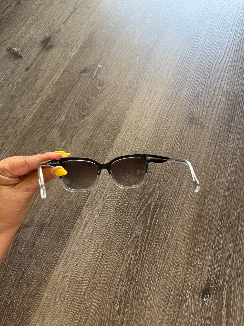 Ralph Lauren Black and Clear Cat Eye Women's Sunglasses